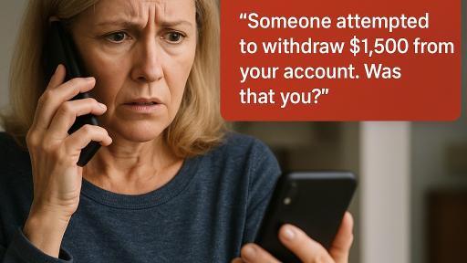 One Woman's Quick Thinking Thwarts Sophisticated Banking Scam