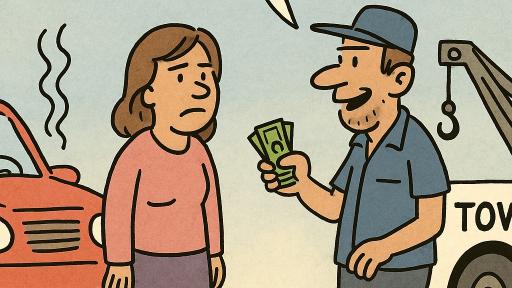 Stranded and Scammed: Elderly Couple Duped by Tow Truck Driver