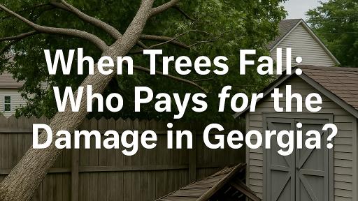 Backyard Blame: What Georgia Law Says About Fallen Trees and Property Damage
