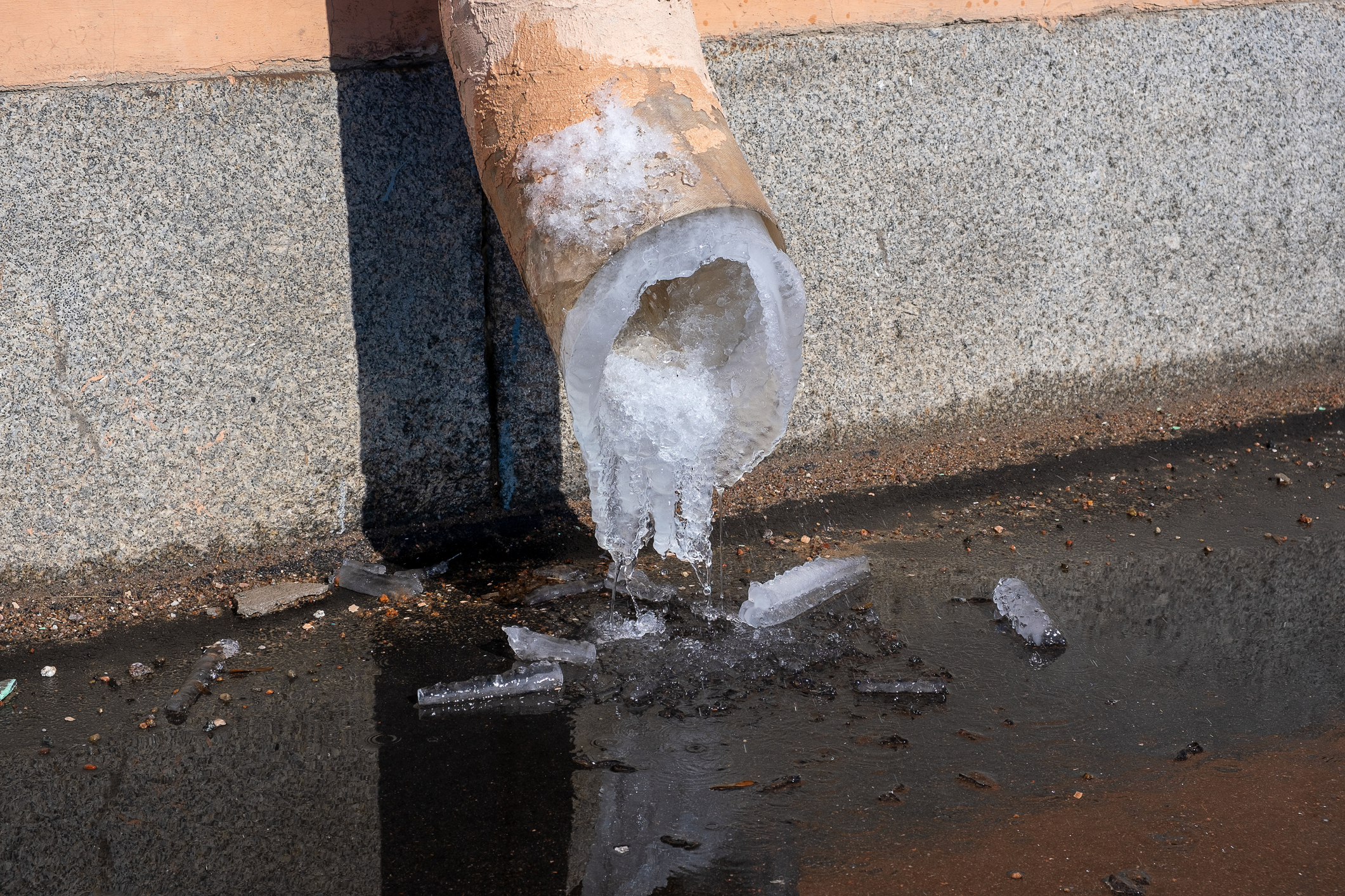 Frozen Drainpipe